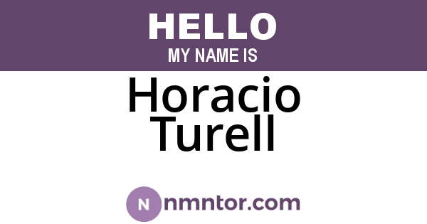 Horacio Turell