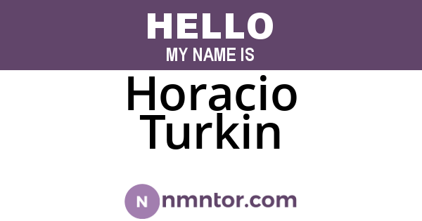 Horacio Turkin