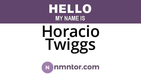Horacio Twiggs