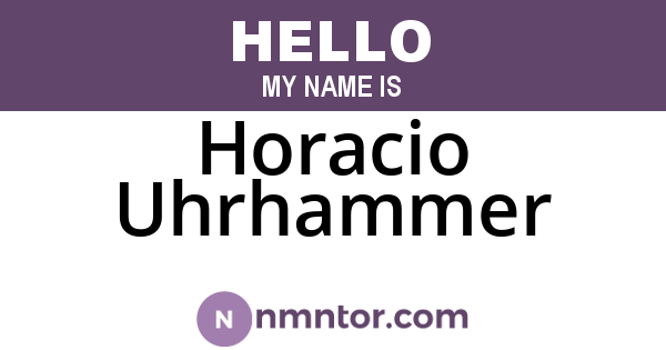 Horacio Uhrhammer