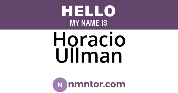 Horacio Ullman