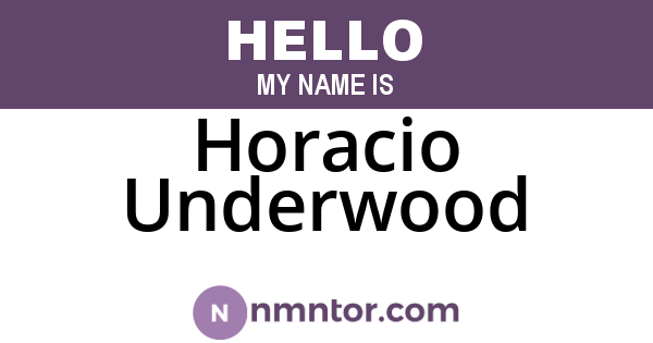 Horacio Underwood