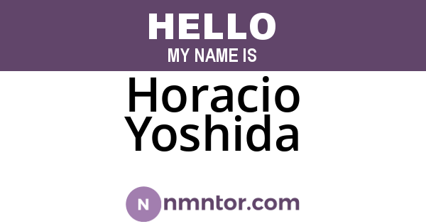 Horacio Yoshida