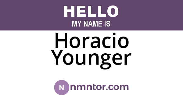 Horacio Younger