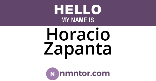 Horacio Zapanta
