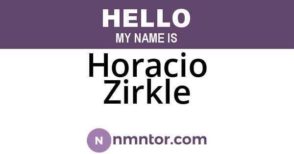 Horacio Zirkle