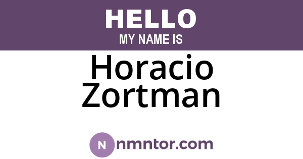 Horacio Zortman