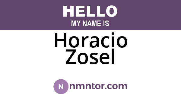 Horacio Zosel