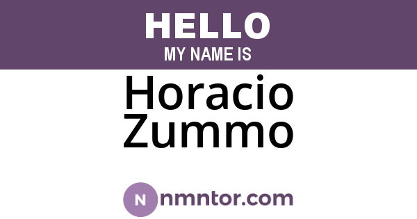 Horacio Zummo