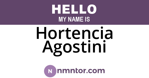 Hortencia Agostini