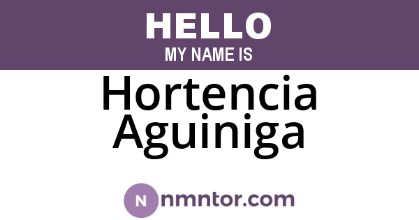 Hortencia Aguiniga