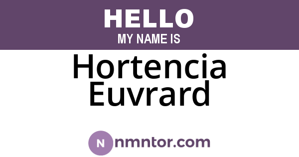 Hortencia Euvrard