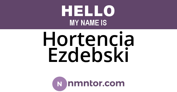 Hortencia Ezdebski