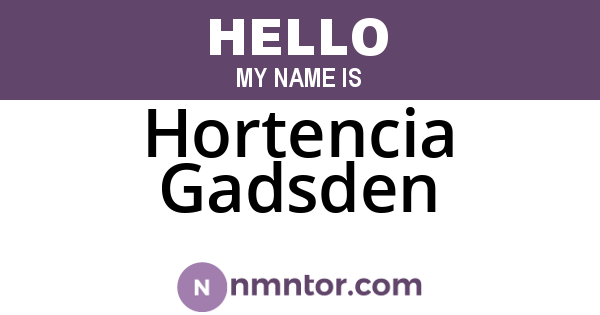 Hortencia Gadsden