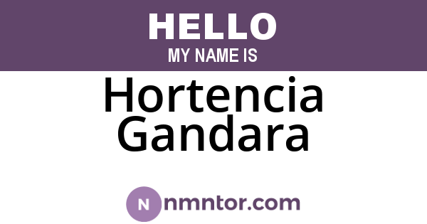 Hortencia Gandara
