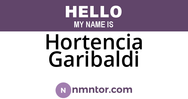 Hortencia Garibaldi