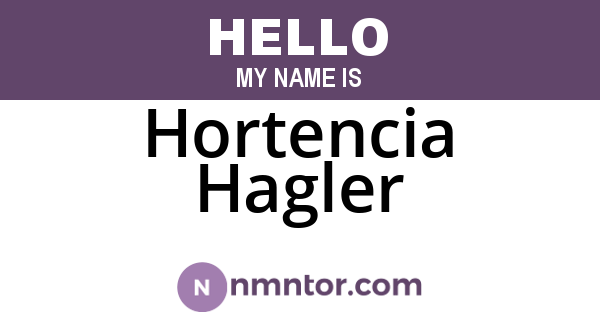 Hortencia Hagler