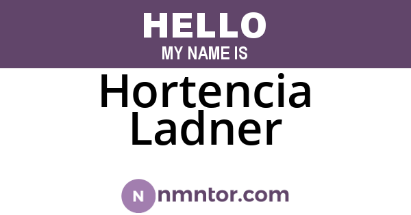 Hortencia Ladner