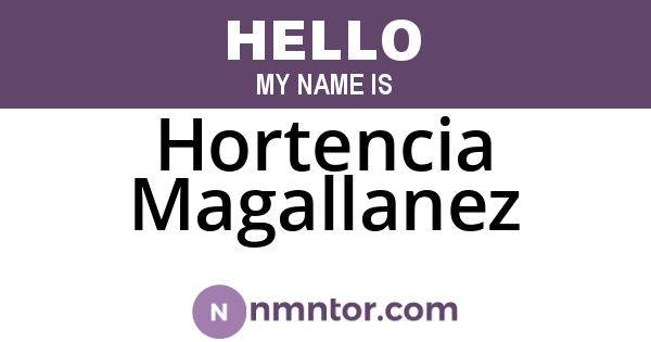 Hortencia Magallanez