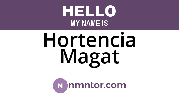 Hortencia Magat