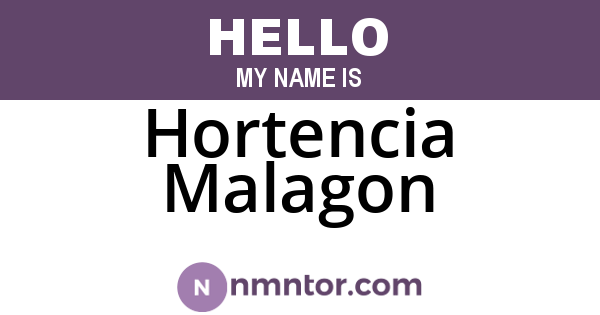 Hortencia Malagon