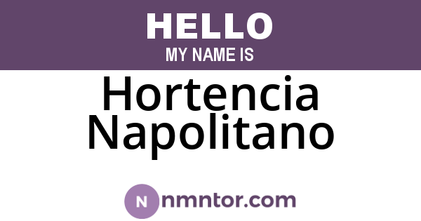 Hortencia Napolitano