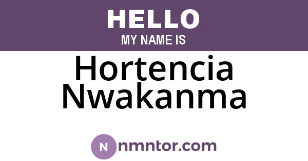 Hortencia Nwakanma