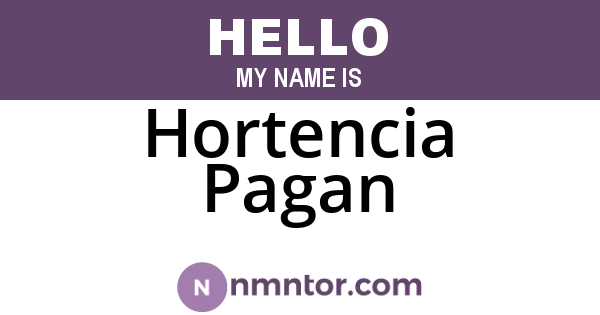 Hortencia Pagan