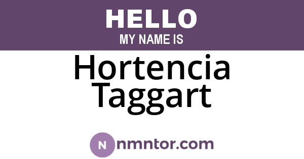 Hortencia Taggart