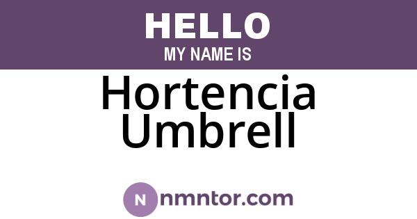 Hortencia Umbrell