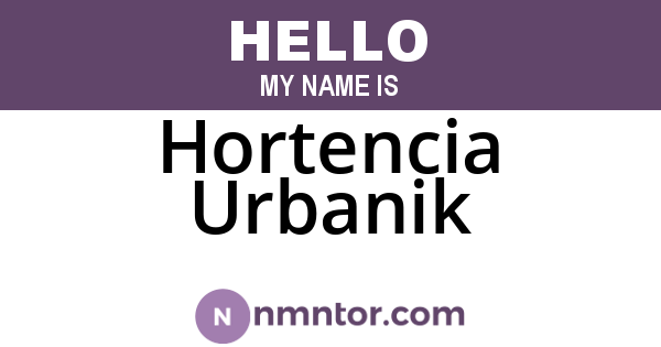Hortencia Urbanik