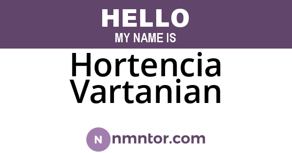 Hortencia Vartanian
