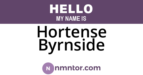 Hortense Byrnside