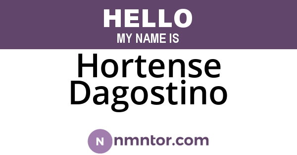 Hortense Dagostino