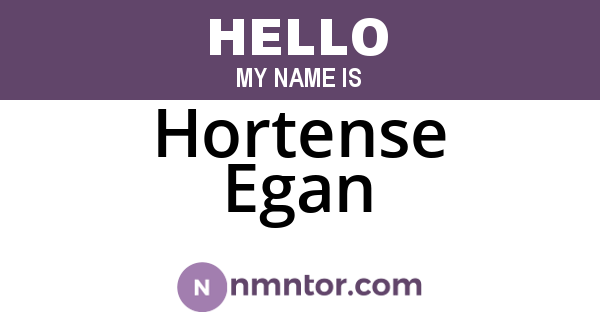 Hortense Egan