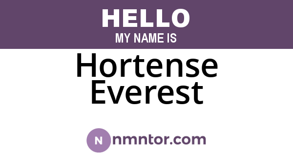 Hortense Everest