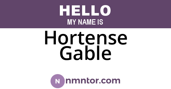 Hortense Gable