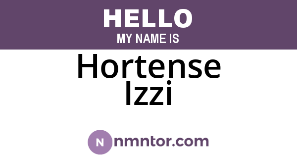 Hortense Izzi