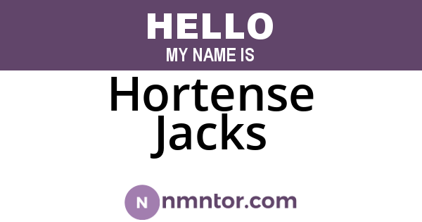 Hortense Jacks