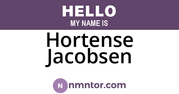 Hortense Jacobsen
