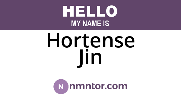 Hortense Jin