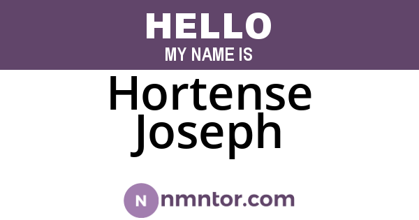 Hortense Joseph