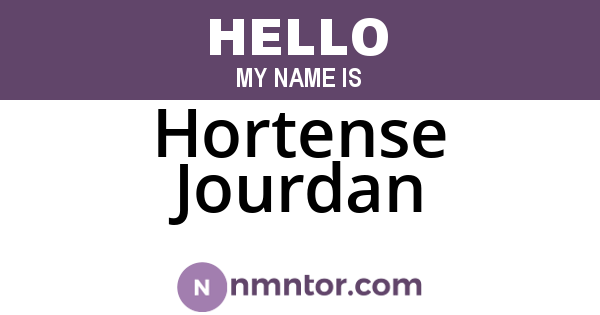 Hortense Jourdan