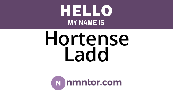Hortense Ladd