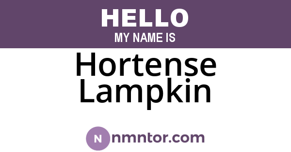Hortense Lampkin