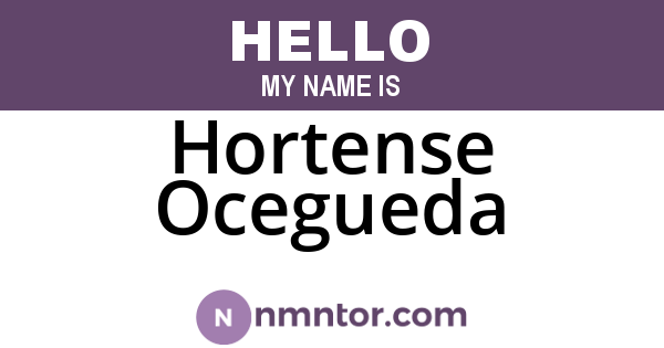 Hortense Ocegueda