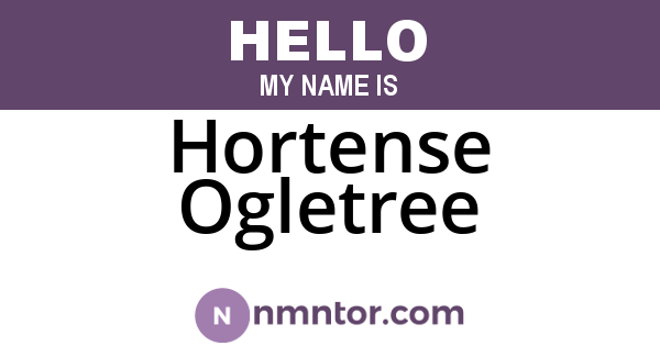Hortense Ogletree