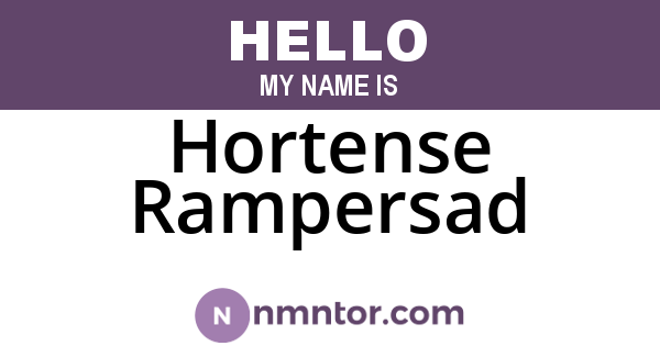 Hortense Rampersad