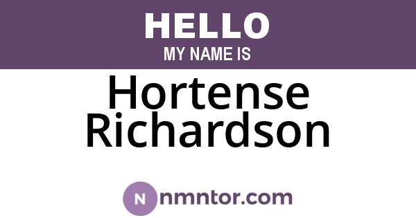 Hortense Richardson