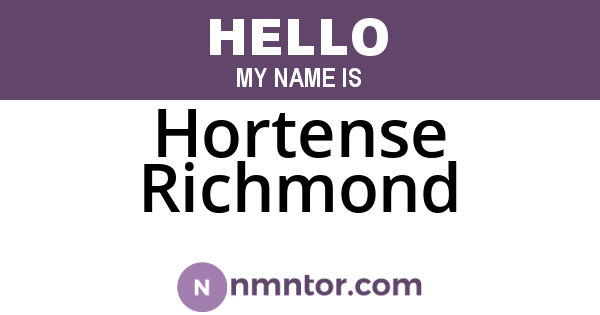 Hortense Richmond